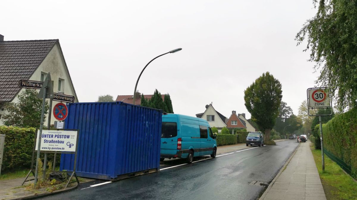 Ertüchtigung des Straßenbelages im Hohnerkamp, zwischen Berner Chaussee und Nüßlerkamp