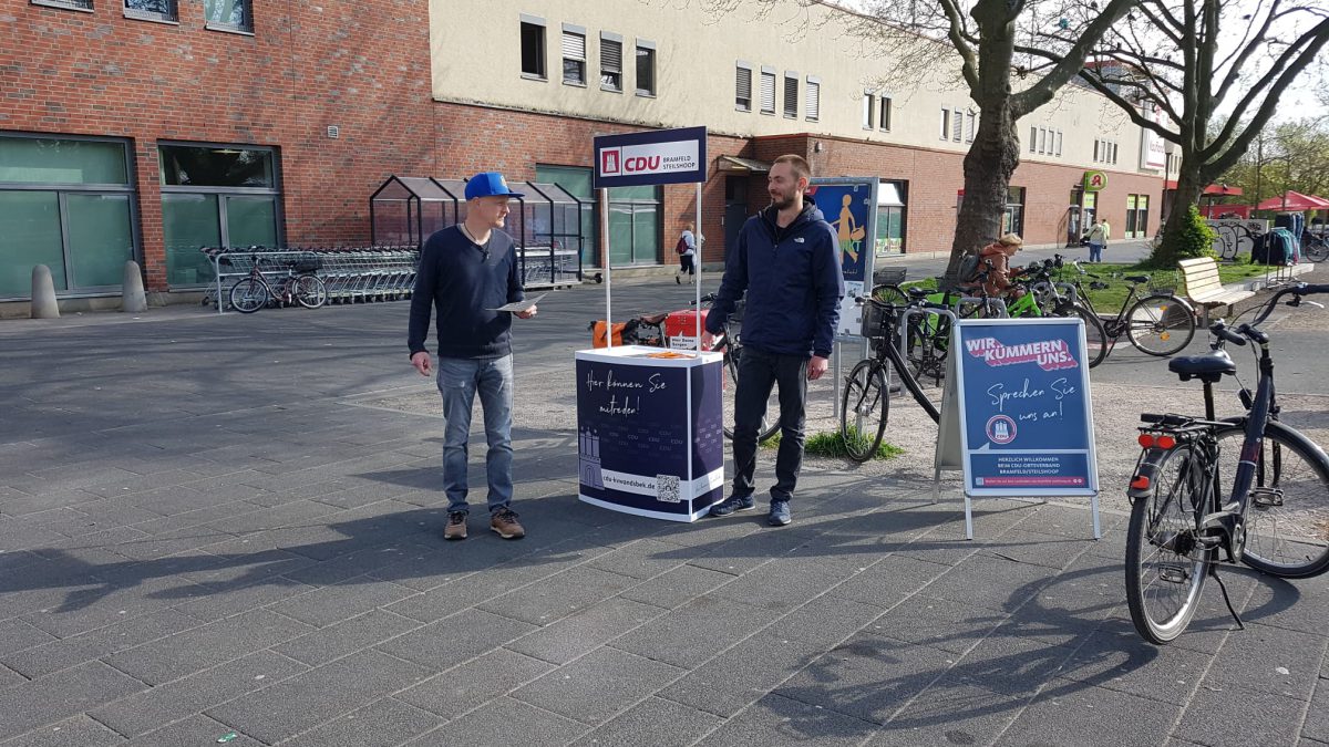 Infostand Bramfeld/Steilshoop April 2022