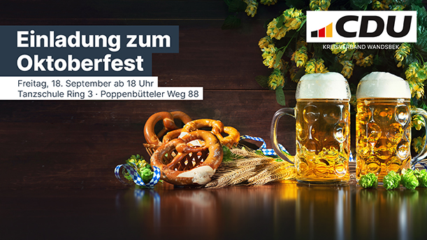 Einladung Oktoberfest 2026 CDU KV Wandsbek