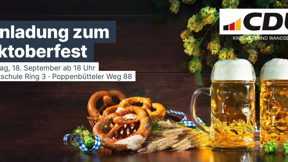 Einladung Oktoberfest 2026 CDU KV Wandsbek