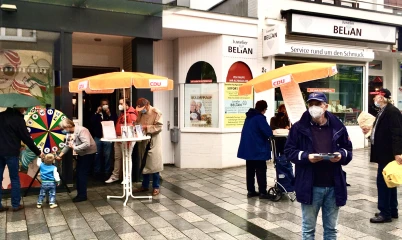 Infostand CDU-Rahlstedt in der City Rahlstedt am 28.08.21