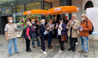 Infostand CDU-Rahlstedt in der City Rahlstedt am 11.09.21