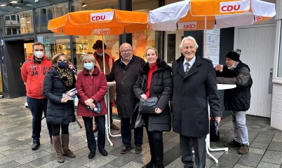 Traditioneller Weihnachtsinfostand der CDU Rahlstedt am 18.12.21
