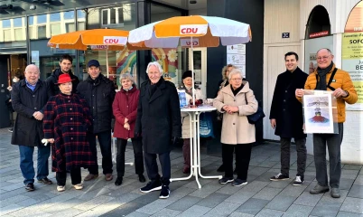 Infostand CDU-Rahlstedt in der City Rahlstedt am 05.03.22