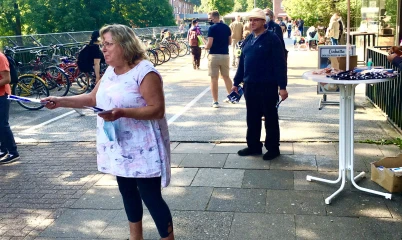 Infostand CDU-Rahlstedt am Berner Bahnhof am 03.09.2021
