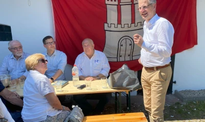 Mitgliedergespräch mit dem Bundestagsabgeordneten Christoph de Vries am 08. Juli 2023