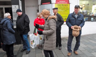 17.12.2016 – Infostand in der Schweriner Straße