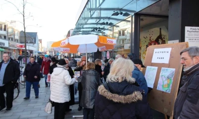 28.01.2017 – Infostand in der Schweriner Str. vor dem Abgeodnetenbüro Haus Nr. 4