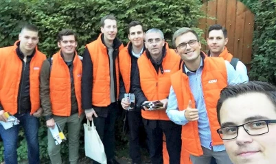 22. September 2017 – Junge Union Rahlstedt – Wahlkampf von Tür zu Tür – Unterstützung für den Bundestagskandidaten im Wahlkreis Wandsbek Eckard Graage