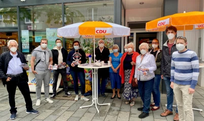 Infostand mit Franziska Hoppermann am 12.06.2021