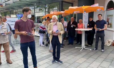 Infostand CDU-Rahlstedt in der City Rahlstedt am 14.08.21