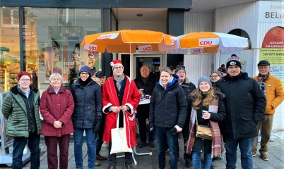 Weihnachtsinfostand in Rahlstedt am 17.12.2022